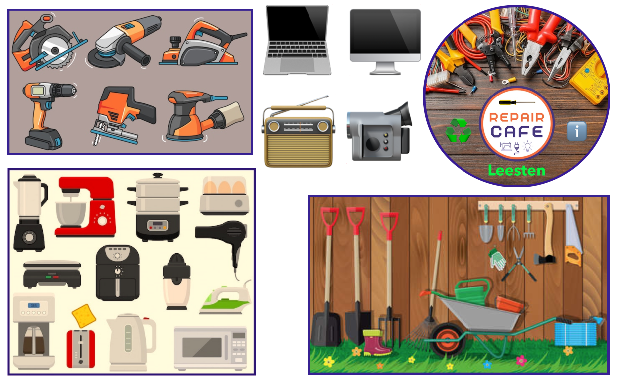 huishoud keuken tuin gereedschap computer radio repair cafe 