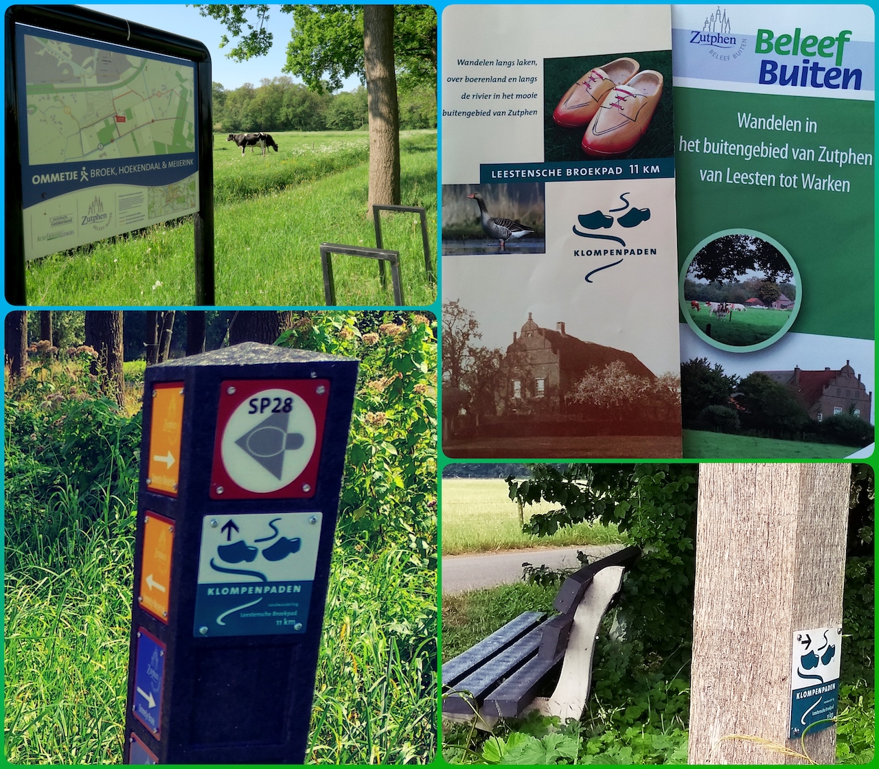 klompenpad Zutphen Leesten buitengebied wandelroute